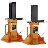 Strongarm 22 Ton Safety Stand Set - Pin Style Jack Stands for Trucks, Trailers & Heavy Equipment - Super Heavy Duty
