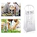 Ice Bag - Nuolux Clear Transparent PVC Champagne Wine Pouch Cooler Bag with Handle