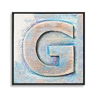 Framed Canvas Wall Art Alphabet Canvas Prints Home Artwork Decoration for Living Room,Bedroom - 16x16 inches