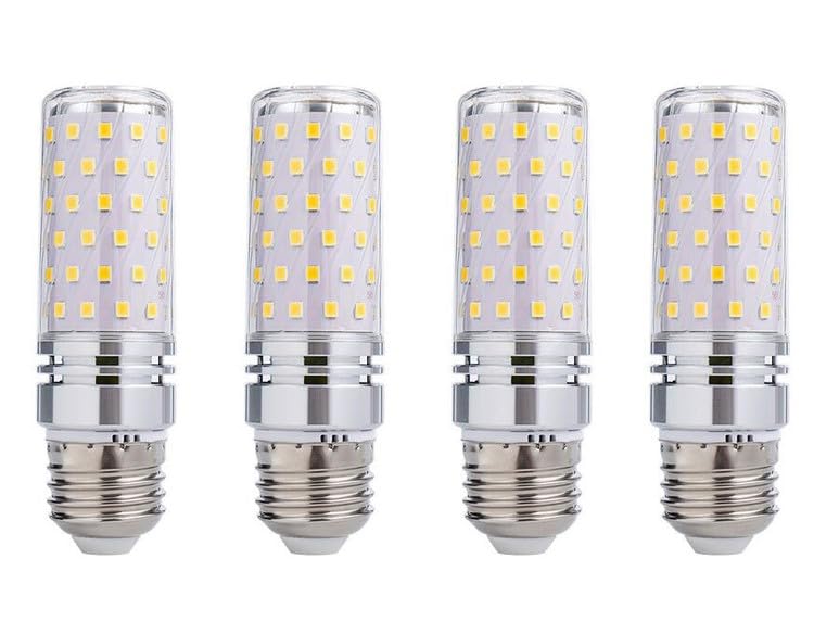 ANYPOWK 8 W LED Corn Bulb - Equivalent 60 W Incandescent 800 LM, E26 Base Daylight 6500 K Non-Dimmable, Pack of 4