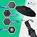 Unbreakable Double Canopy Construction with Teflon Coating Auto Open Close Button (black)