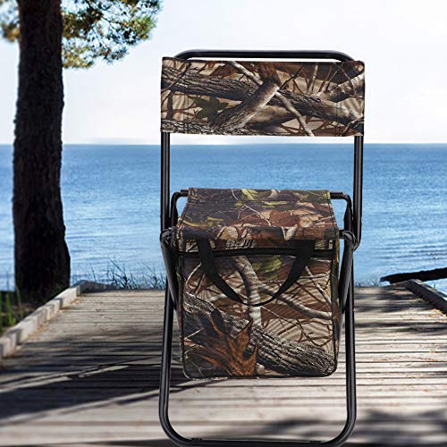 Angelsitz, Campingstuhl Rückenlehne Strapazierfähig Klappstuhl Tragbar Picknickstuhl für Garten Camping im Freien – Bild 8