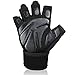 AOLIGA Workout Gloves with Anti-Slip Silica Gel Palm/Wrist strap for Weightlifting Cross Training Cycling Fitness,Perfect Durable Workout Gloves for Men & Women