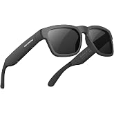 OhO Open Ear Smart Glasses, UV400 Z87.1 Lightweight Bluetooth Sunglasses | Up to 10H Playtime, Hands-Free Calling, Music Playback, Voice Control, Polarized Lens, Unisex for Daily Wear &amp; Outdoor Sports