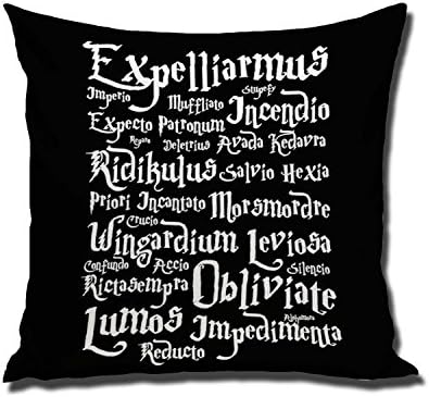 Pillow covers Harry Potter Magic Spell List hous store high-grade throw pillow covers 18x18 inches