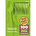 Kiwi Green Plastic Spoons Big Party Pack, 100 Ct.