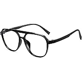 Cyxus Aviator Blue Light Glasses Women Men Computer Glasses Retro Pilot Frame Anti Blue Light Blockers Gaming 8196