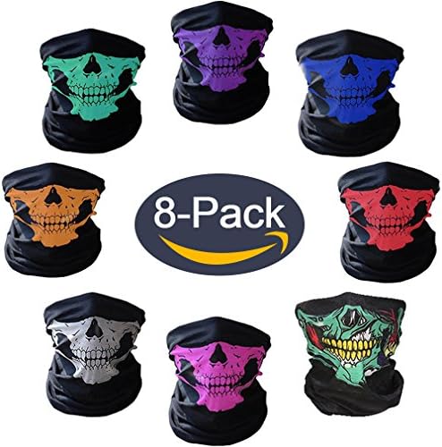Motorcycle Face Masks Skull Mask Half Face forHalloweePartyOutdoor ByQERLIN