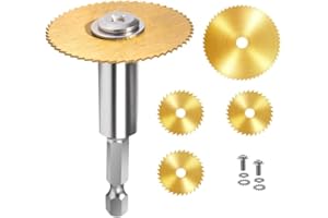 1/4 Inch Hexagonal Shank PVC Pipe Cutting Tool Kit HSS Saw Blade for Cutting Wood Plastic Soft Metal Electric Drill Accessory