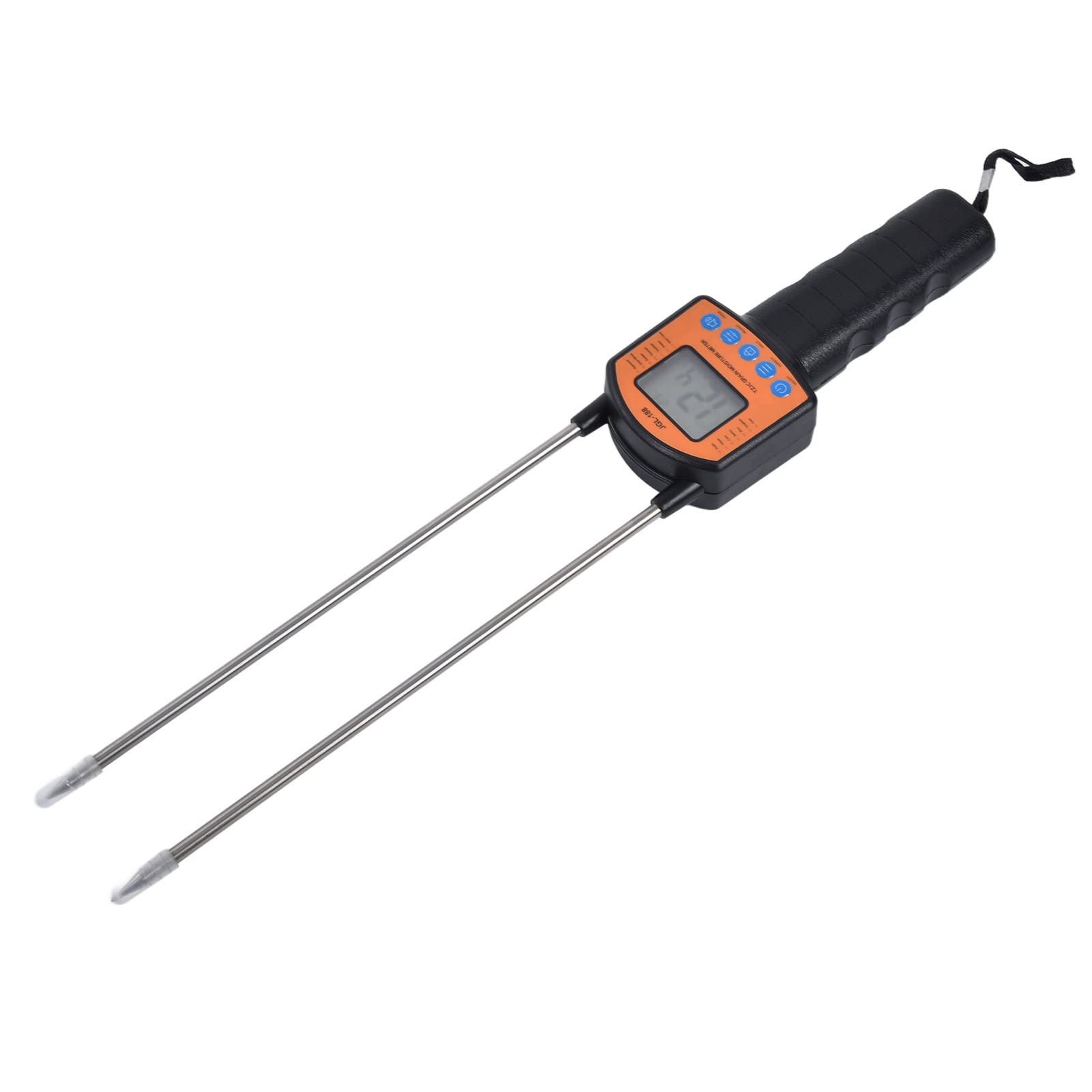 Grain Water Meter, 5-49.9% Grain Humidity Tester Portable Water Content Analyzer Digital LCD Tools Moisture Meter for Cereal Straw/Wheat/Corn/bran/Forage Grass