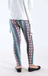 Dinamit Jeans Girl's Fun Printed Leggings Stripes