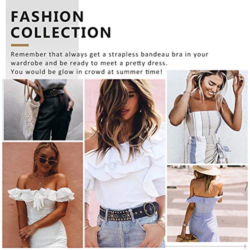 image for YIDUODE Girl's Strapless Bra Stay Put Smooth Finish Strapless Bra Remo