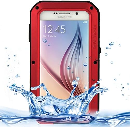 High Quality Cases , LOVE MEI for Samsung Galaxy S6 / G920 Metal Ultra-thin Waterproof Dustproof Shockproof Powerful Protective Case ( Color : Red )