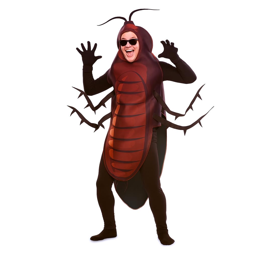 EUROCARNAVALES, SA Brown Cockroach Costume for adults