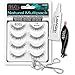 Ardell Fake Eyelashes 110 Value Pack - Natural Multipack 110 (Black), LashGrip Strip Adhesive, Dual Lash Applicator, Cameo Eyelash Curler - Everything You Need For Perfect False Eyelashes