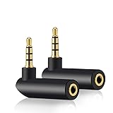 3.5mm Angle Male to Female Audio Adapter, 90 Degree