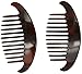 Caravan Large Interlocking Comb Pony Tortoise Shell Pair