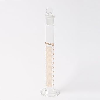 Borosilicate Glass Measuring Cylinder Graduated With Stopper One Unit 100ml Capacity Amazon In Industrial Scientific