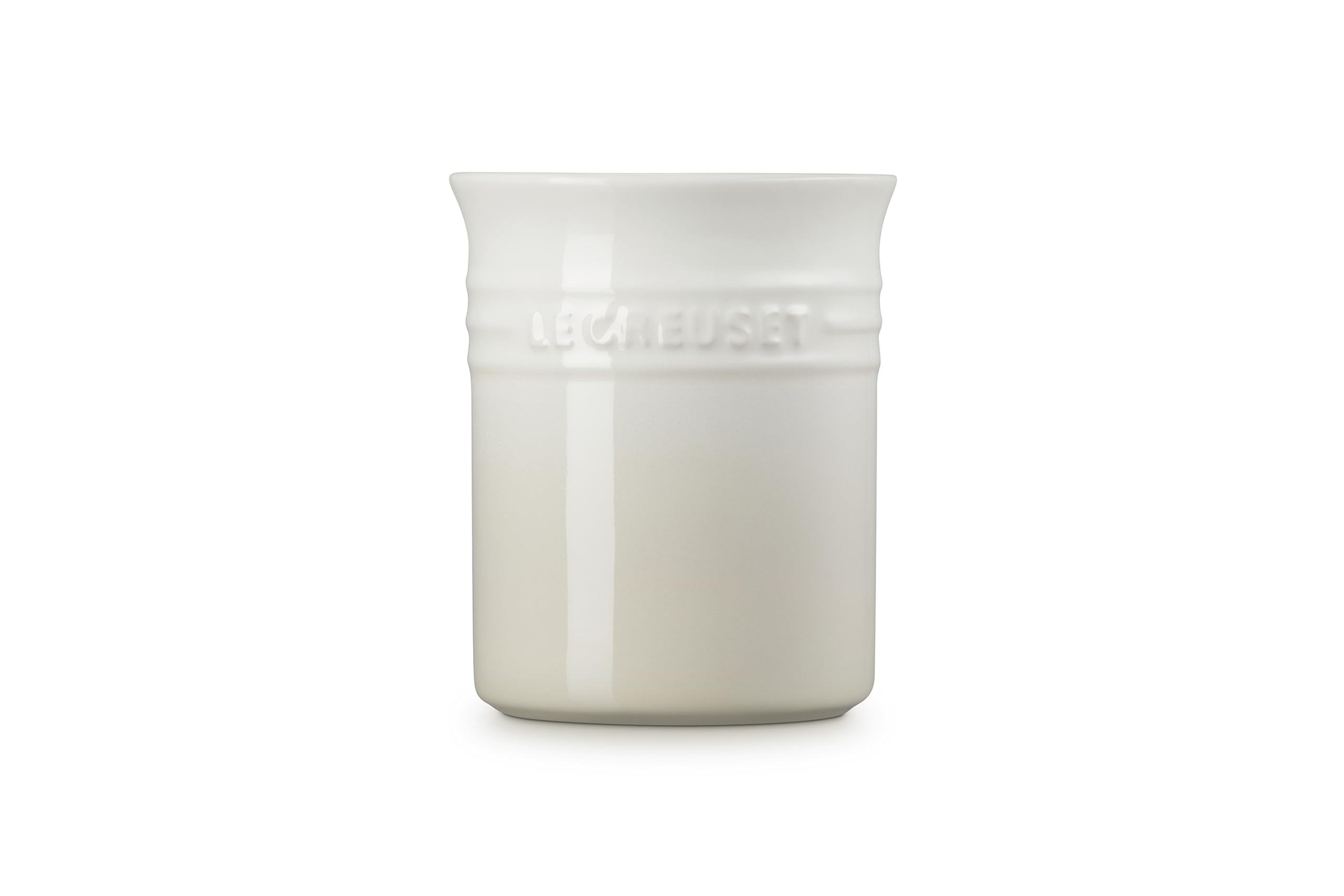LE CREUSET Stoneware Small Utensil Jar, 1.1 Litres, Meringue, 71501117160001