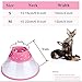 PETBABA Cat Cone Collar, to Stop Licking, Recovery Elizabethan After Surgery, Clear Soft Neck E-Collar, Not Block Vision, for Kitten Puppy Dog Pet in Surgery Remedy - S in Rose