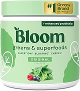 Bloom Nutrition Super Greens Powder Original 30 Servings Probiotics Digestive