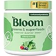 Bloom Nutrition Superfood Greens Powder, Digestive Enzymes with Probiotics and Prebiotics, Gut Health, Bloating Relief for Women, Chlorella, Green Juice Mix with Beet Root Powder, 30 SVG, Original