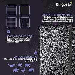 Dingbats - Wildlife Plain Pocket Notebook, Orange