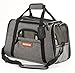 Pawfect Pets Airline Approved Pet Carrier Soft-Sided Cat Carrier and Dog Carrier for Cats and Extra Small Dogs, Fits Underneath Airplane Seat. Comes with Two Fleece Pet Mats. (Slate Grey)