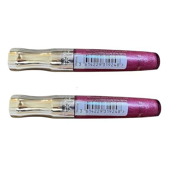 PACK OF 2 RIMMEL STAY GLOSSY 6HR LIP GLOSS, GRAPEVINE GROOVE # 185