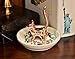 Copper Gold Cat Ring Holder Ceramic Dish Jewelry Tray Trinket Kitty Table Decor Stand