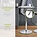 Pearington Artis Adjustable Round Bar and Pub Table Set with Chrome Base,