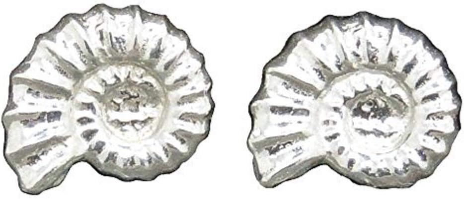 William Sturt Fine PewterKiwi en France Luxury Ammonite Cufflinks Handcast in Fine Pewter