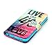 iPhone 6S Plus Case, iPhone 6 Plus Case, JanCalm [Kickstand] Pattern Premium PU Leather Wallet [Card/Cash Slots] Flip Case Cover for  iPhone 6/6S Plus + Crystal Pen (Live The Life You Love)