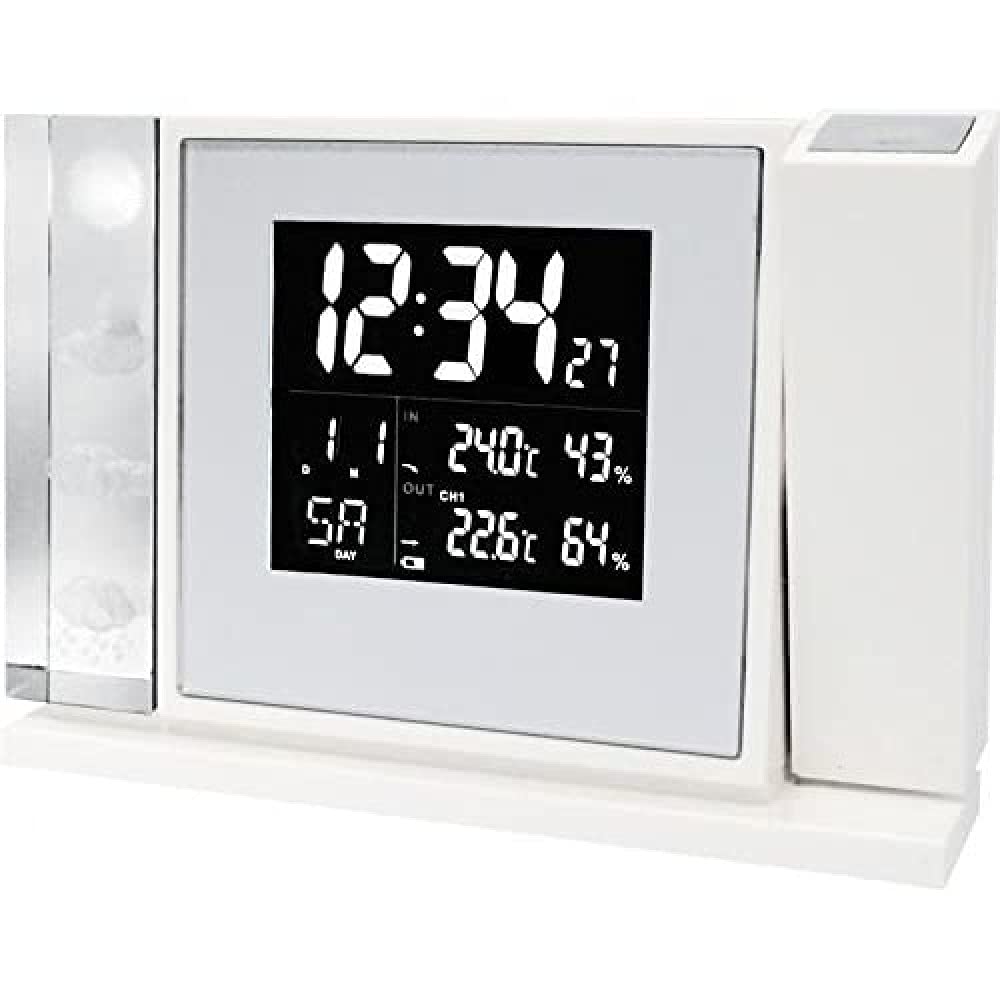 techno line WT 643 Quartz Clock, Plastic, Piano Lacquer Optics