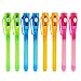 FLYOME Invisible Ink Pens with UV Light, 2019 Upgraded Spy Pens for Party Favors, Thanks Giving Day,, Magic Marker for Secret Message and Goodies Bags Toy (8 pcs)