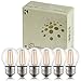 Keymit Latest Generation G45 2W LED Bulb 3-Way Dimmable Without Outdoor Dimmer,3 Brightness Levels (Low 10%, Medium 50%, High 100%) E26 Base Soft White Perfect for Outdoor String Lights 6Pack