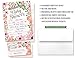 Baby Shower Invitations and Diaper Raffle Tickets. Set of 25 Pink Floral Fill In The Blank Style Cards, Envelopes, and Raffle Tickets.