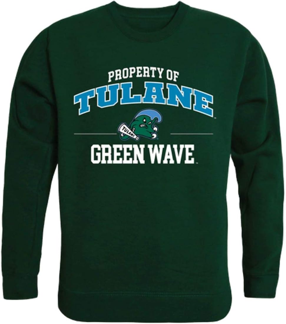 tulane crew neck sweatshirt