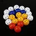 TOYMYTOY 12pcs Perforated Plastic Play Balls Hollow Golf Practice Training Sports Balls (Mixed Colors)