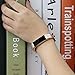 iGK Leather Replacemnt Bands Compatible for Fitbit Alta and Fitbit Alta HR, Genuine Leather Wristbands with Stainless Steel Buckle Rose Gold