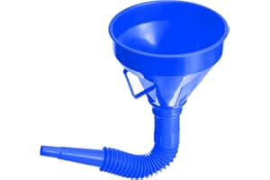 VIP Home Essentials Engine Oil, Fluids, Gasoline, Liquids, Kerosene Economy Funnel with Flexible Spout Extension - (Blue)