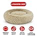 The Dog’s Bed Sound Sleep Donut Dog Bed, Med Beige Plush Removable Cover Premium Calming Nest Bedthumb 3