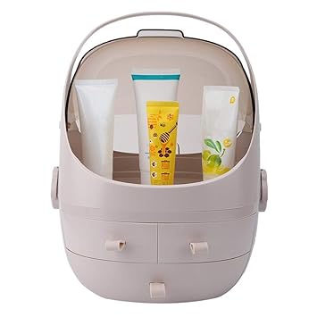 Amazon Com Cosmetic Organizer With Three Drawers Desktop
