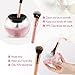 BIBI USB CHARGING Makeup Brush Cleaner and Dryer Machine, Clean in Seconds and Dry with 8 Rubber Holders, 2 Adjustable Speed