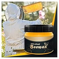 Fuqimama Wood Seasoning Beewax,Furniture Care Beeswax Home Cleaning,Wood Beeswax Polish,Bring Dull Furniture Back to Life (A)
