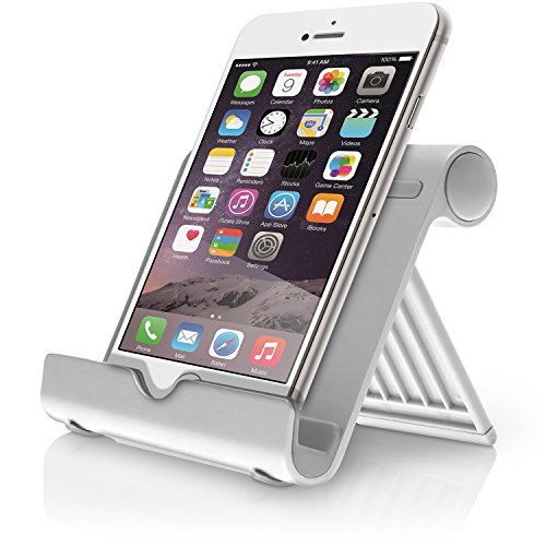 iGadgitz Multi-Angle Aluminium Adjustable Portable Tablet & Smartphone Folding Holder Stand (iPhones, iPad, Motorola Moto, Samsung Galaxy, Sony Xperia, HTC One, Google Nexus, Nokia Lumia, Acer Iconia, Sony Xperia Tablets, Galaxy Tab, Kobo eReaders, etc)