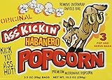 Ass Kickin' Habanero Popcorn (3.5oz per bag)- Put a little Ass Kickin' in your favorite movie! This popcorn is seasoned just right, with a taste of the southwest. Save with our 3-pack. (3-Pack of 3)