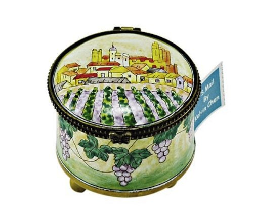 Kelvin Chen Enameled Postage Stamp Holder - Vineyard