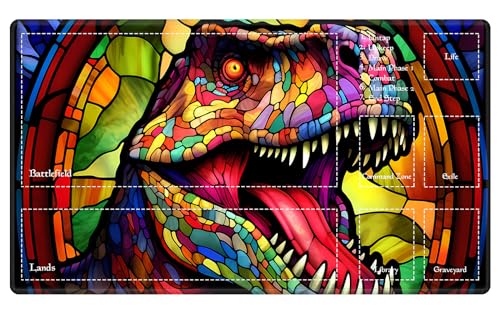EDGFRTOIO Playmat with Zones for MTG Card Game
