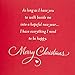 Hallmark Romantic Christmas Card for Wife (Red Metallic)